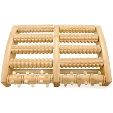 Wooden foot roller