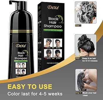 200 ML dexe Black Hair shampoo