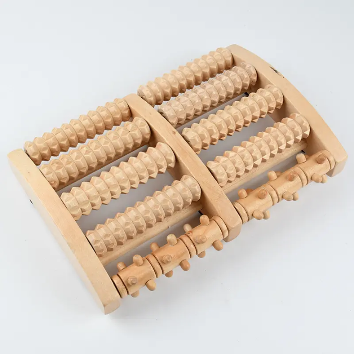 Wooden foot roller