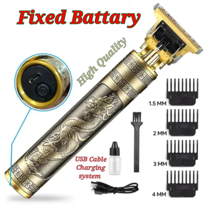 Fixed Battery USB Charging system t9 trimmer